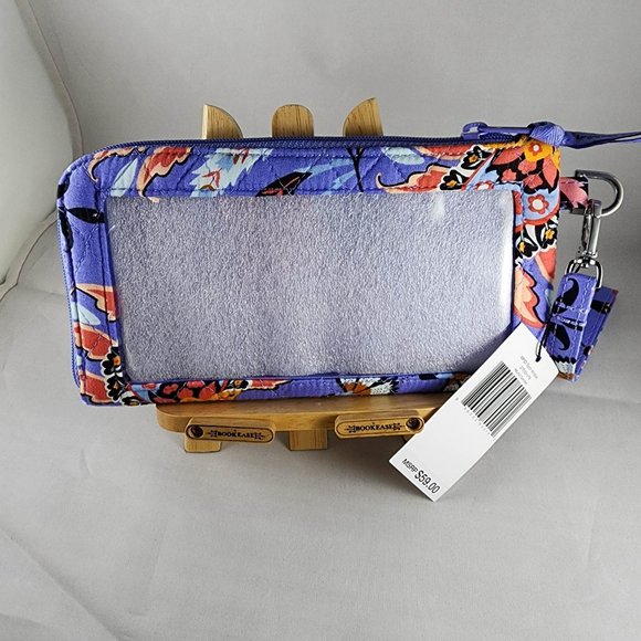 NWT Vera Bradley RFID Tech Wristlet Mural Garden - Picture 3 of 6